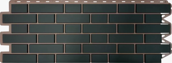 Фасадная панель Альта-Профиль, Кирпич Клинкерный, Графит купить в Усолье-Сибирском