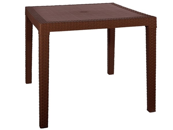 Стол квадратный FIJI Quatro Table Коричневый купить в Усолье-Сибирском