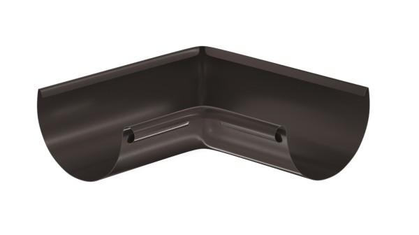 Водосток Aquasistem, система 125x90 - Угол желоба, внутренний 90° RR 32 Тёмно-Коричневый купить в Усолье-Сибирском