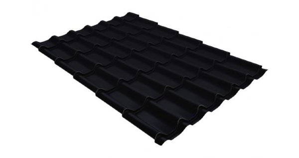 Металлочерепица классик GL 0,5 Velur20 RAL 9005 черный купить в Усолье-Сибирском