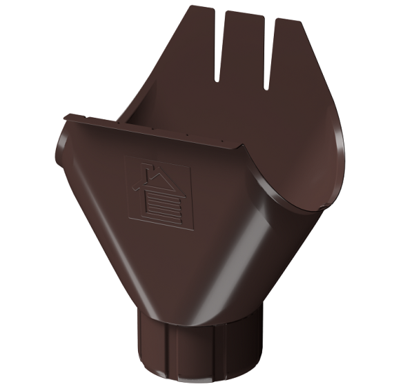 Воронка желоба D125 Döcke STAL PREMIUM Шоколад, (RAL 8019) купить в Усолье-Сибирском