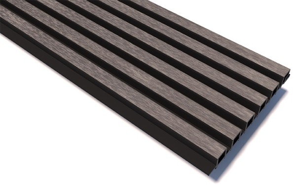 Реечные панели WOODVEX Lines Ultra Smoke gray купить в Усолье-Сибирском