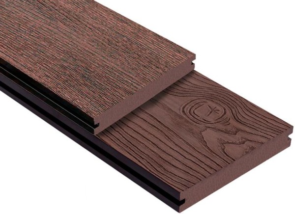 Террасная доска ДПК Outdoor 3D полнотелая STORM/OCEAN BROWN коричневая микс купить в Усолье-Сибирском