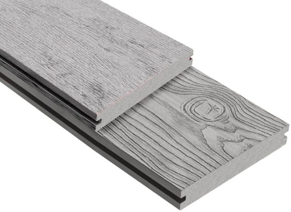 Террасная доска ДПК Outdoor 3D полнотелая STORM/OCEAN GREY серая микс купить в Усолье-Сибирском