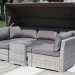 Диван-Трансформер AFINA плетеный из иск. ротанга AFM-320G Grey купить в Усолье-Сибирском