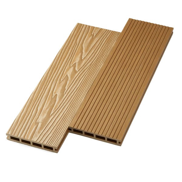 Террасная доска ДПК NanoWood двусторонняя New 3D тиснение + вельвет Орех купить в Усолье-Сибирском