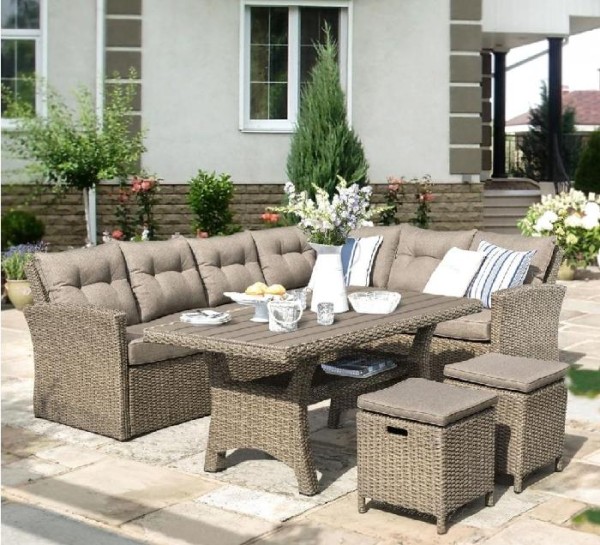 Комплект мебели AFINA плетеной из иск. ротанга AFM-307B Beige купить в Усолье-Сибирском