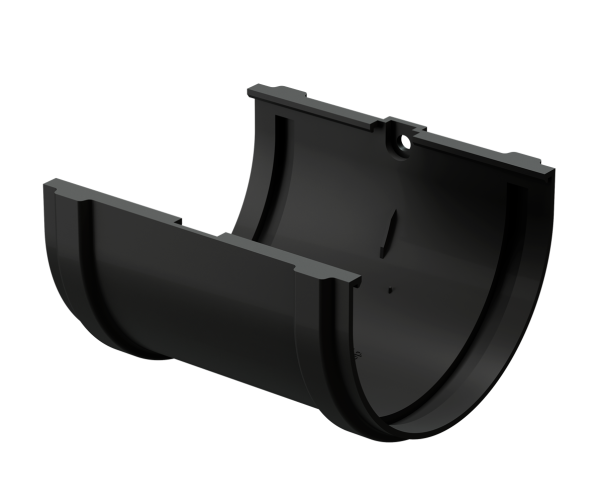 Соединитель желоба Docke Premium ПВХ - Карбон купить в Усолье-Сибирском