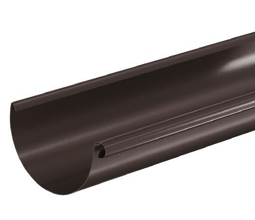 Водосток Aquasistem, система 125x90 - Водосточный желоб 3.00м RR 32 Тёмно Коричневый купить в Усолье-Сибирском