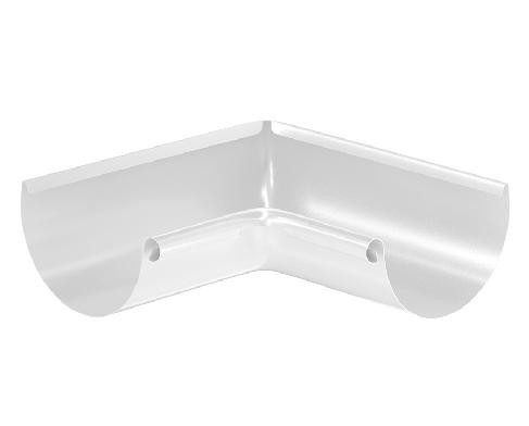 Водосток Aquasistem, система 150/100 - Угол желоба, внутренний 90° RAL 9003 Белый купить в Усолье-Сибирском