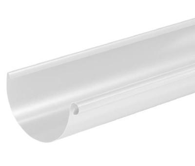 Водосток Aquasistem, система 125x90 - Водосточный желоб 3.00м RAL 9003 Белый