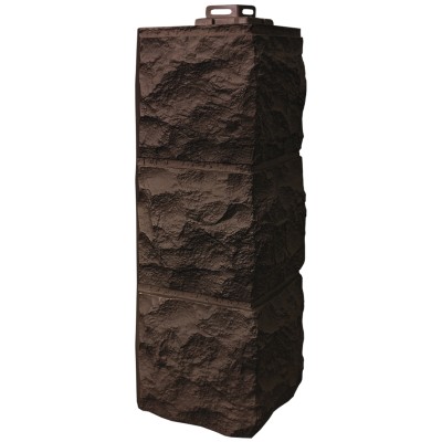 Угол Фасайдинг Серия «Доломит» Тёмно Коричневый