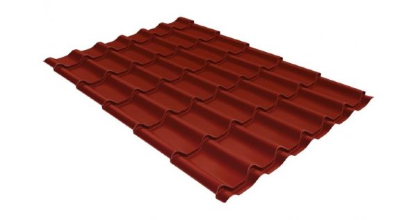 Металлочерепица классик 0,5 Satin RAL 3009 оксидно-красный купить в Усолье-Сибирском