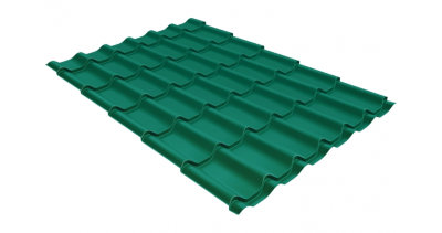 Металлочерепица классик 0,5 Satin RAL 5021