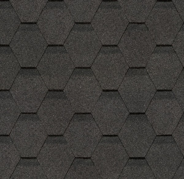 Гибкая черепица Docke, коллекция Шестигранник Серый купить в Усолье-Сибирском