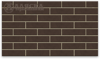 Фасадные Термопанели Аляска Amsterdam brown купить в Усолье-Сибирском