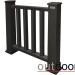 Ограждение из ДПК Outdoor Классик 3D STORM чёрный купить в Усолье-Сибирском