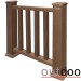 Ограждение из ДПК Outdoor Классик 3D STORM коричневый микс купить в Усолье-Сибирском