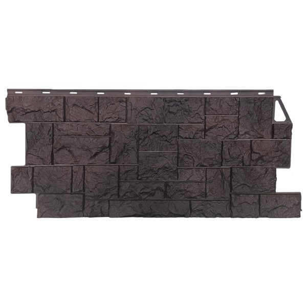 Фасадная панель FineBer, Камень Дикий, Коричневый купить в Усолье-Сибирском