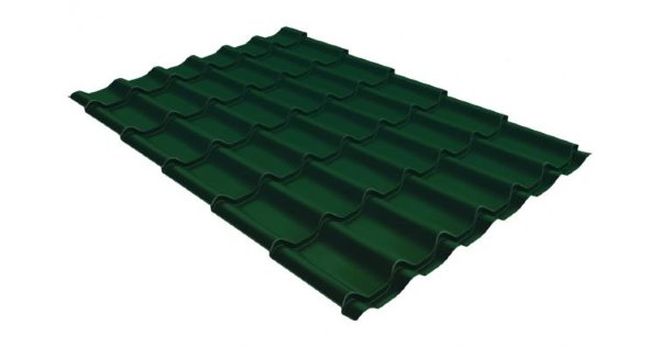 Металлочерепица классик 0,5 Satin RAL 6005 зеленый мох купить в Усолье-Сибирском