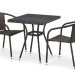 Комплект плетеной мебели AFINA из иск. ротанга T282BNT/Y137C-W53 Brown 2Pcs купить в Усолье-Сибирском