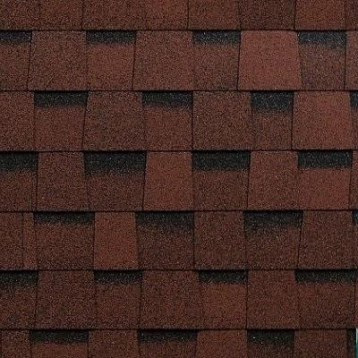 Двухслойная ламинированная черепица Shinglas, серия Фазенда – Красный купить в Усолье-Сибирском