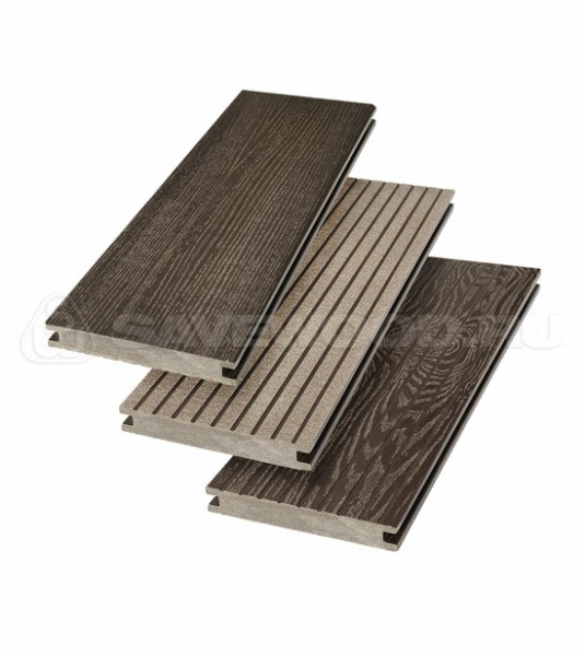 Террасная доска SW Fraxinus (R) полнотелая «SaveWood» Темно-коричневый купить в Усолье-Сибирском