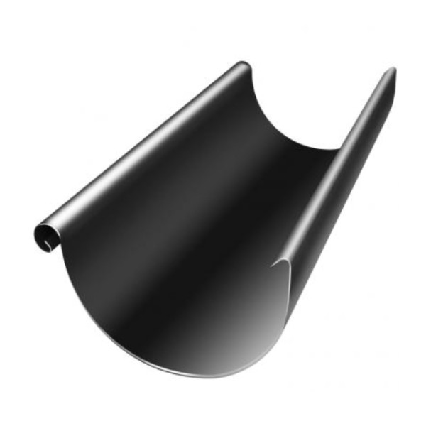 Водосток Grand Line 125x90 – Желоб 3м RAL 9005 купить в Усолье-Сибирском