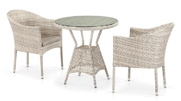 Комплект плетеной мебели AFINA из иск. ротанга T705ANT/Y350-W85 Latte 2Pcs купить в Усолье-Сибирском