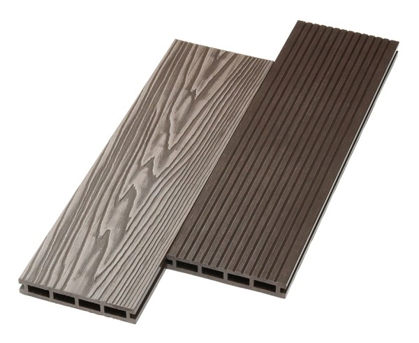 Террасная доска ДПК NanoWood двусторонняя New 3D тиснение + вельвет Венге купить в Усолье-Сибирском