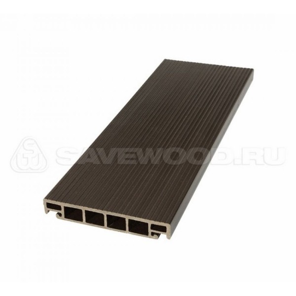 Террасная доска из ДПК SW-Salix «SaveWood» темно-коричневый купить в Усолье-Сибирском
