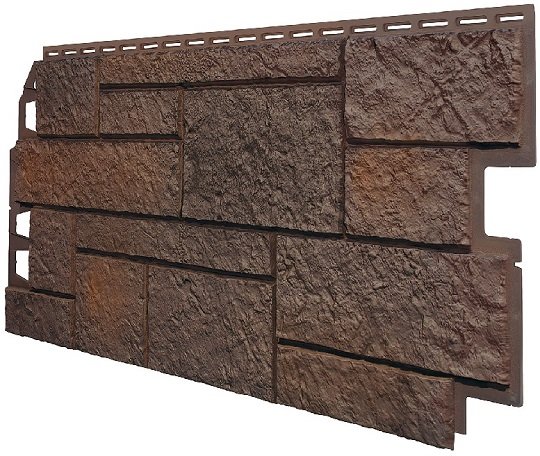 Фасадная панель VOX Sandstone (Сандстоун) темно коричневый купить в Усолье-Сибирском