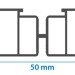 Лага алюминиевая KRONEX 50x25x3000 мм несущая купить в Усолье-Сибирском