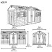 Сарай пластиковый LifeTime 15x8 DD купить в Усолье-Сибирском