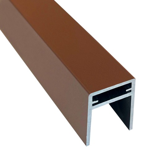 П-профиль Алюминиевый EasyDecking 35x25 Коричневый купить в Усолье-Сибирском