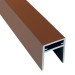 П-профиль Алюминиевый EasyDecking 35x25 Коричневый купить в Усолье-Сибирском