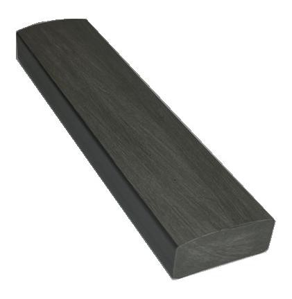 Лавочный брус Ecodecking Некст полнотелый брашированный 70х35 графит купить в Усолье-Сибирском