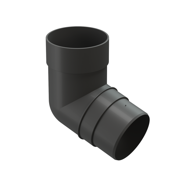 Колено 72˚ для водосточной трубы Docke Premium Графит купить в Усолье-Сибирском