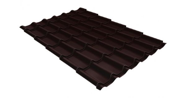 Металлочерепица классик 0,5 Satin RAL 8017 шоколад купить в Усолье-Сибирском