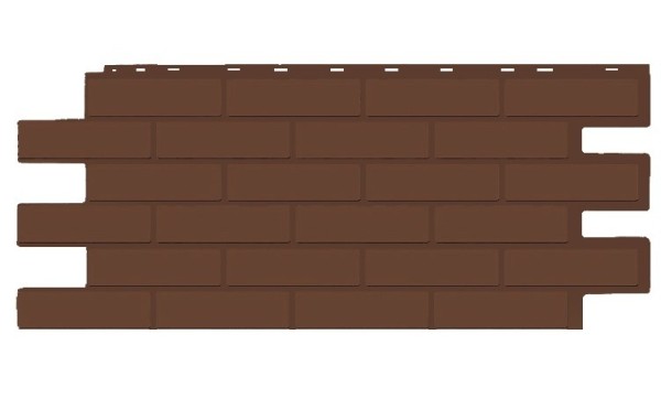 Фасадная панель T-Siding Кирпич Модерн Эко Браун купить в Усолье-Сибирском