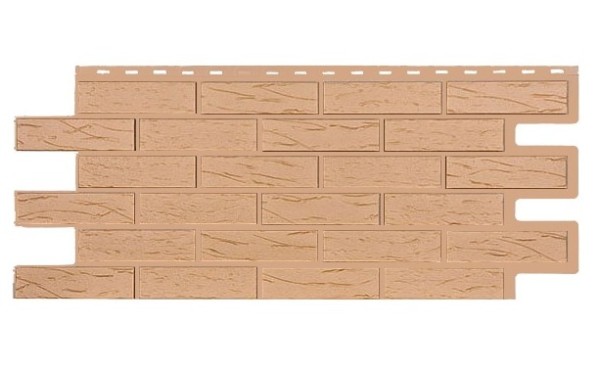 Фасадная панель T-Siding Кирпич Саман Эко Крем купить в Усолье-Сибирском