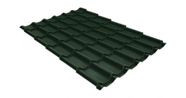 Металлочерепица классик 0,5 Satin RR 11 темно-зеленый купить в Усолье-Сибирском
